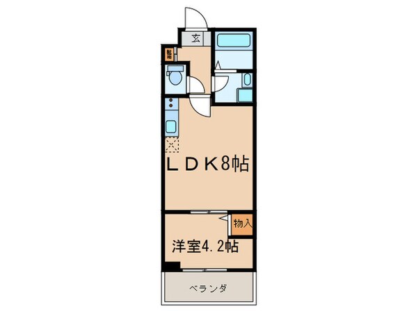 ｸﾗﾌﾞﾒｿﾞﾝ明石樽屋町の物件間取画像